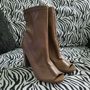 Wild Diva  Open Toe Ankle Boots